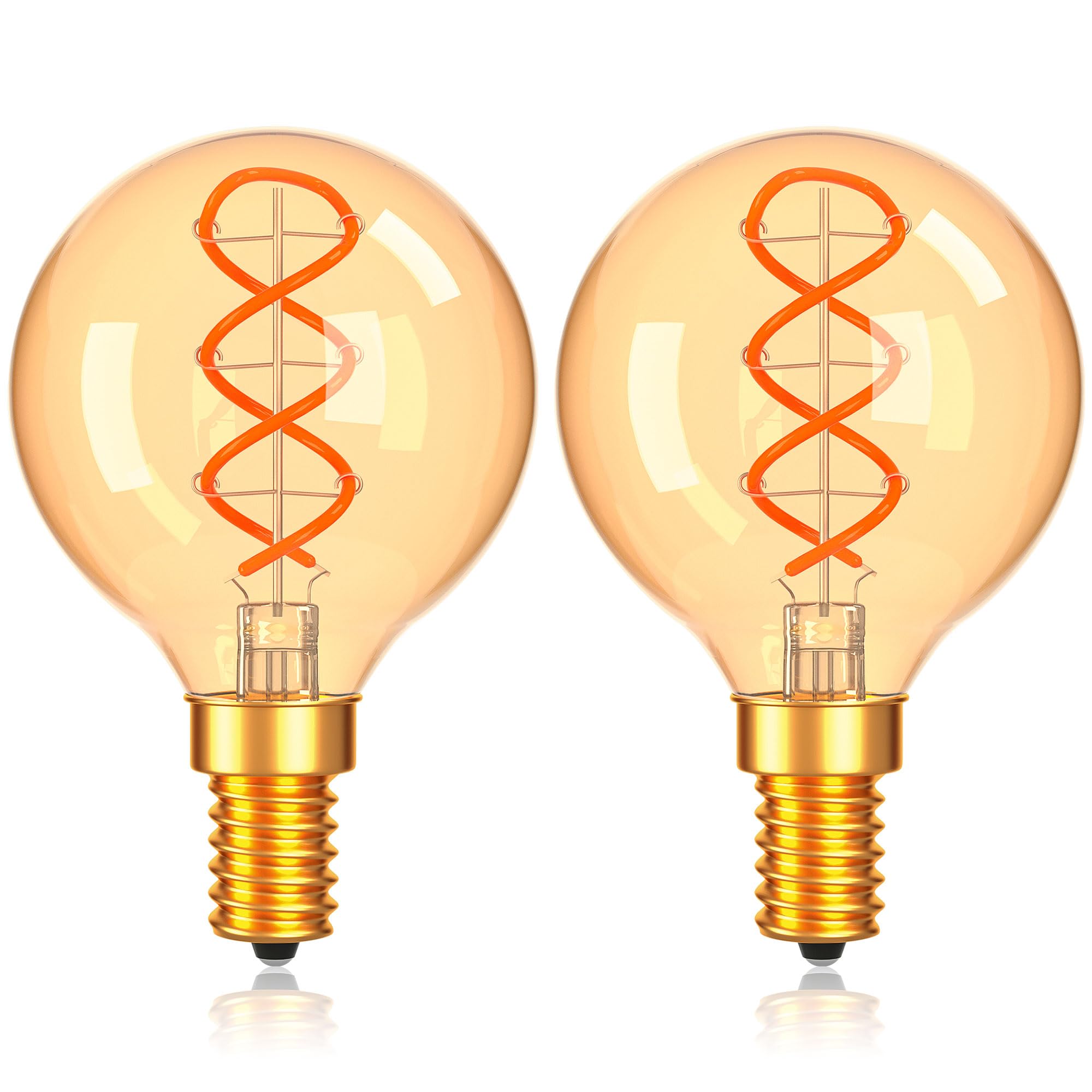 PADMO LUDAZ Dimmable G16.5 Amber Light Bulbs 25 Watt Equal 3W
